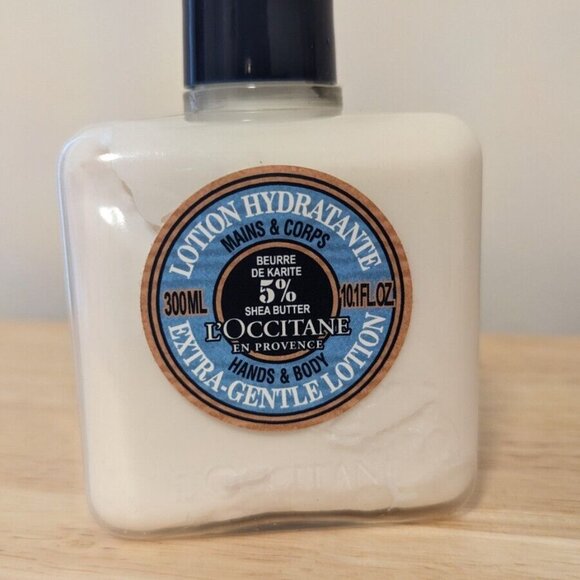 L'Occitane Extra Gentle Lotion, Hands & Body 5% Shea Butter, 10.1oz - Picture 2 of 3